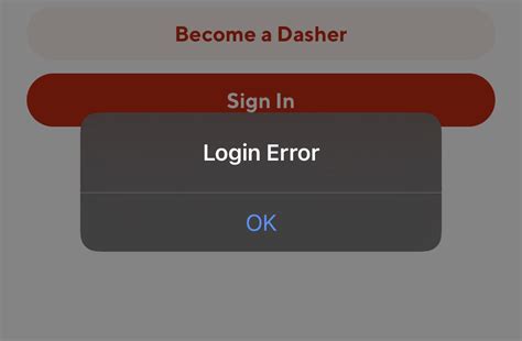 Why does dasher say login error - Our chat and call support are available 24/7. Visit Help Center. carat. Chat with Us in the Dasher App. carat. Call Us (855-431-0459) Get help with deliveries, earnings and your Dasher account. 